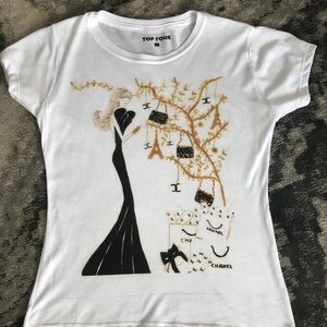 Chanel print tee